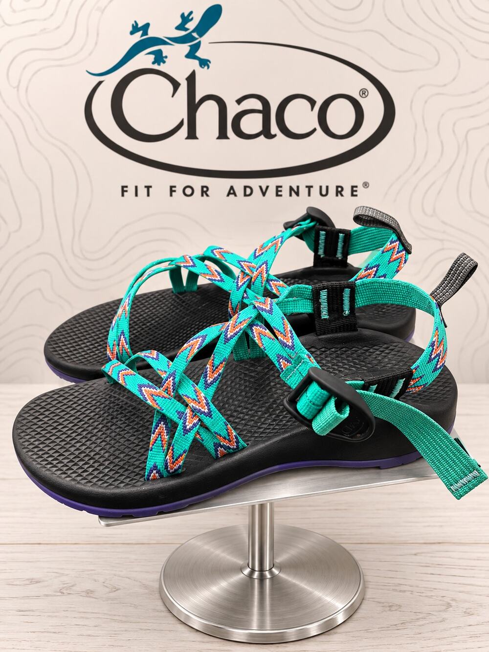 Chaco Kids ZX/1 EcoTread Mint Leaf Sport Sandals J180090 US 5 EU 36